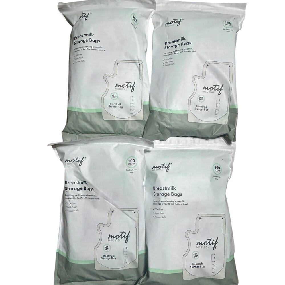 NWT (4) Motif Medical brand breast milk storage bags